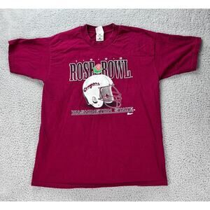 Washington State Cougars 1998 Rose Bowl Vintage T-shirt Size L Vintage Red